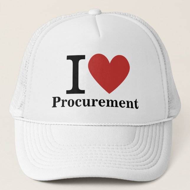 Casquette I ❤️ Approvisionnement pour les employés PERSONNAL (Devant)