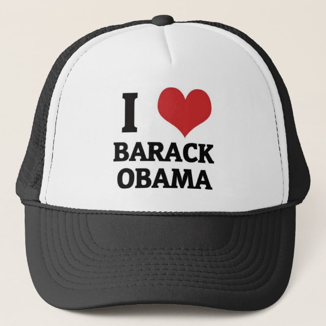 Casquette I coeur Barack Obama (Devant)