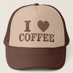 Casquette I Coeur Café Trucker Chapeau