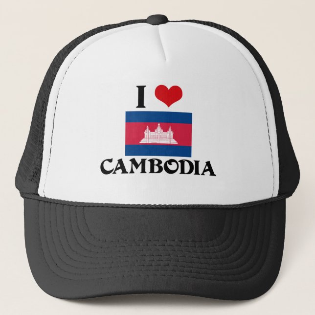 CASQUETTE I COEUR CAMBODGE (Devant)