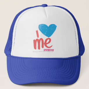Casquette I coeur j'Aqua/rose