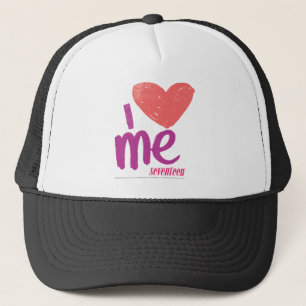 Casquette I coeur je rose/pourpre