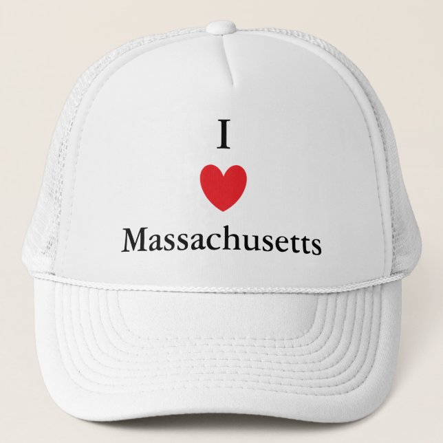 Casquette I coeur le Massachusetts (Devant)
