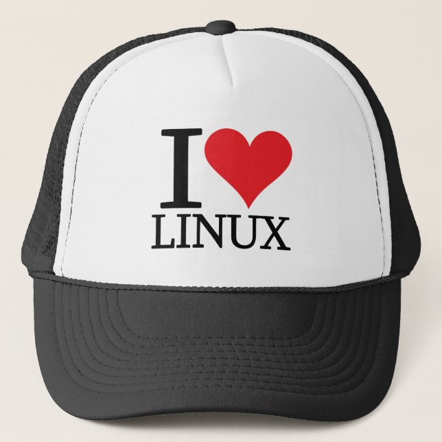Casquette I coeur Linux (Devant)