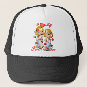 Casquette I (Coeur) ma soeur jumelle