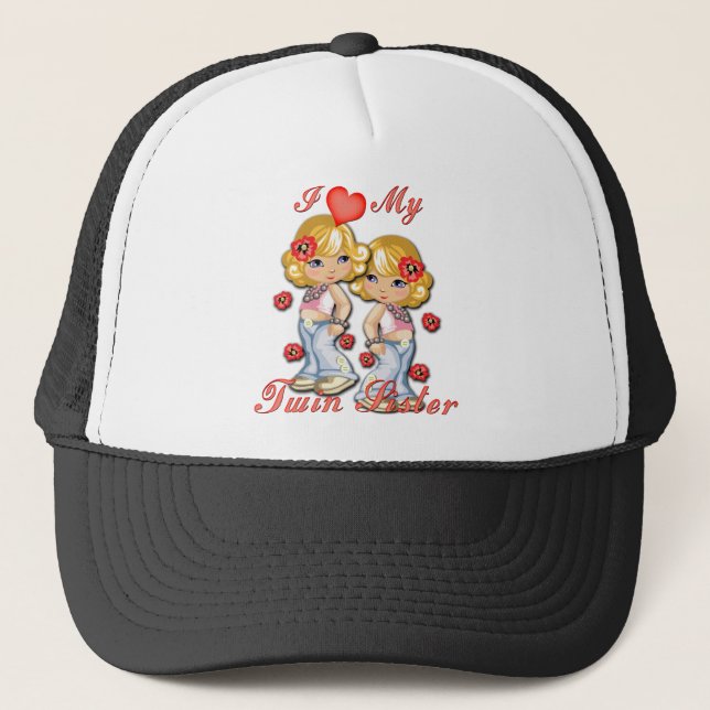 Casquette I (Coeur) ma soeur jumelle (Devant)