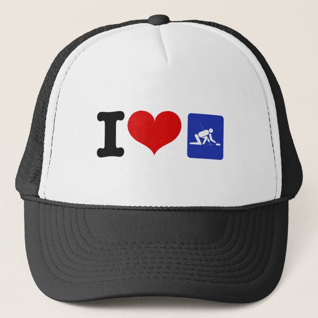 Casquette I Heart Curling (Devant)