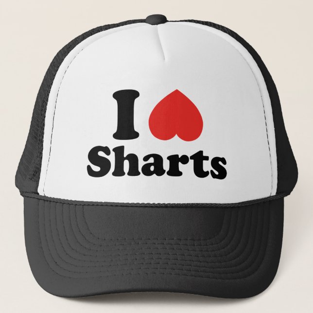 Casquette I Heart Sharts (Devant)