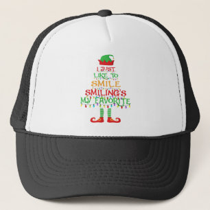 Casquette I Just Like To Smile Smiling's My Favorite Christm