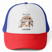 I Looo Mooo Cute Cow Customisé Cadeau Lui