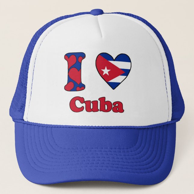 Casquette I love Cuba (Devant)