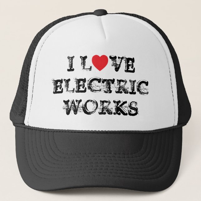 Casquette I Love Electric Works™ Trucker Hat (Devant)