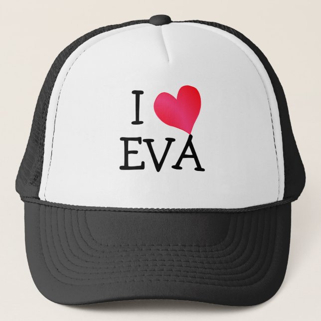 Casquette I Love Eva (Devant)