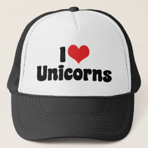Casquette I Love Heart Unicorns