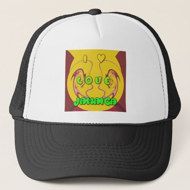 Casquette I love Jamaica (Devant)