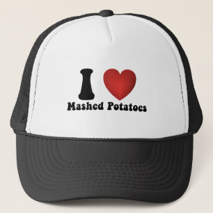 Casquette I Love Mashed Potatoes Thanksgiving Diner Cadeau