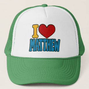 Casquette I Love Matthew I Heart Matthew