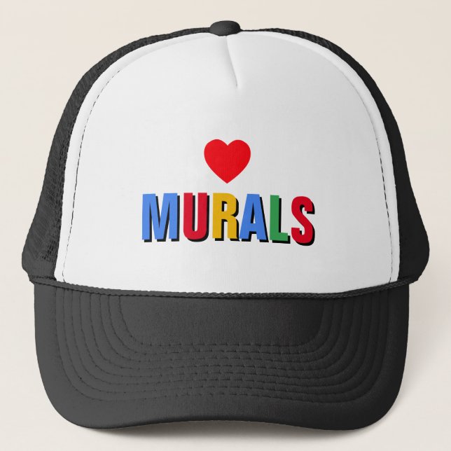 Casquette I Love Murals™ Trucker Hat (Devant)