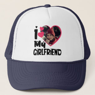 Casquette I Love My Girlfriend Photo personnalisée