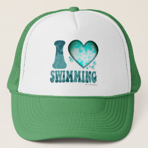 Casquette I Love Natation Sports nautiques Loisirs Logo Art