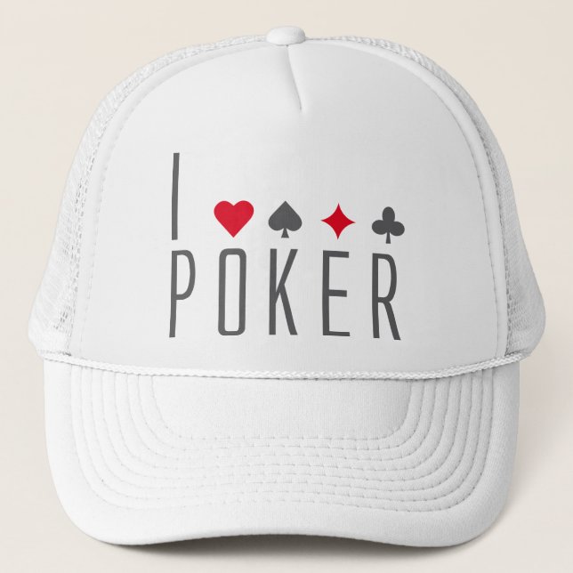 Casquette I Love Poker (Devant)