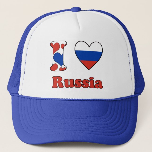 Casquette I love Russia (Devant)