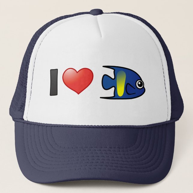 Casquette I Love Yellowbar Angelfish (Devant)