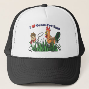Casquette I oeufs engraissés aux champs de coeur