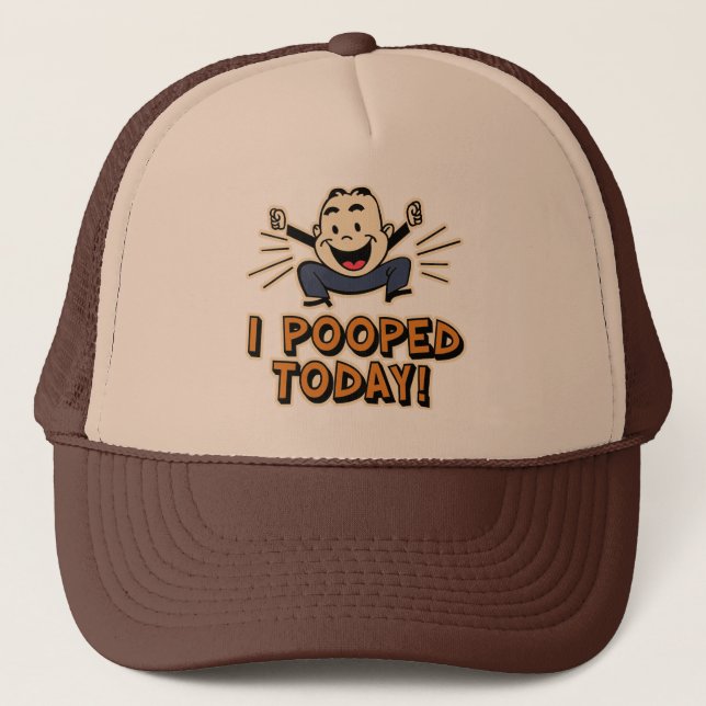 Casquette I Pooped aujourd'hui ! (Devant)