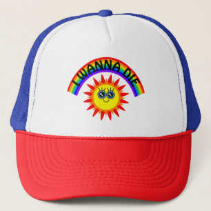 Casquette I Wanna Die - Rainbow Smiling Sun