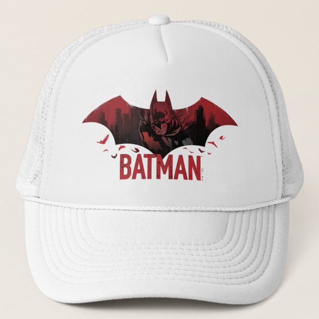 Casquette Icône gotham de Batman Crimson (Devant)