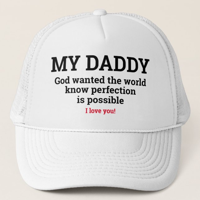 Casquette Idée cadeau de fête des pères MON JOUR EST LA PARF (Devant)
