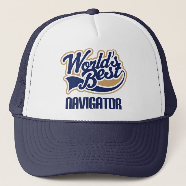 Casquette Idée Cadeau Pour Navigateur (Worlds Best) (Devant)