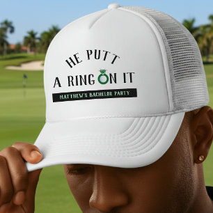 Casquette Il a mis une bague dessus Golf Enterrement de vie 