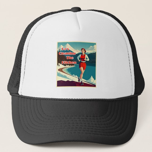 Casquette Il nettoie la cuisine Sassy Runner (Devant)