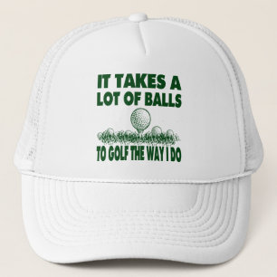 CASQUETTE IL PREND BEAUCOUP DE BOULES POUR JOUER AU GOLF