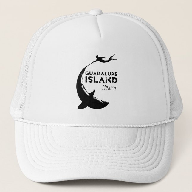 Casquette Île de Guadalupe Mexique | Plongée avec requins (Devant)