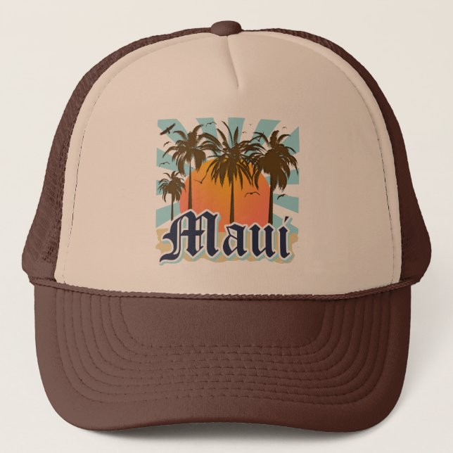 Casquette Île de souvenir de Maui Hawaï (Devant)