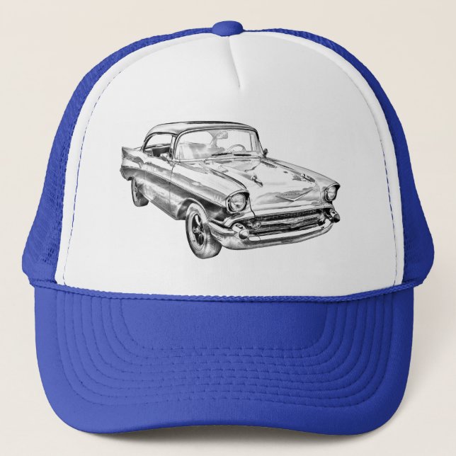 Casquette Illustration 1957 de Bel Air de Chevy (Devant)