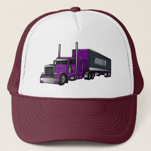 Casquette Illustration de camion semi-remorque