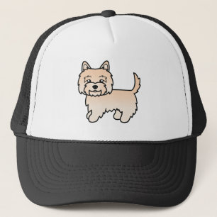 Casquette Illustration de chien de dessin animé mignon Cairn