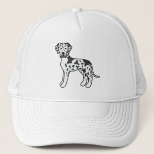 Casquette Illustration de dessin animé de chien Grand Danois