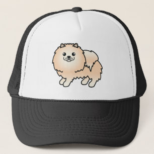 Casquette Illustration de dessin animé de chien jouet Pomera