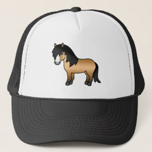 Casquette Illustration de dessin animé mignon de poney Shetl
