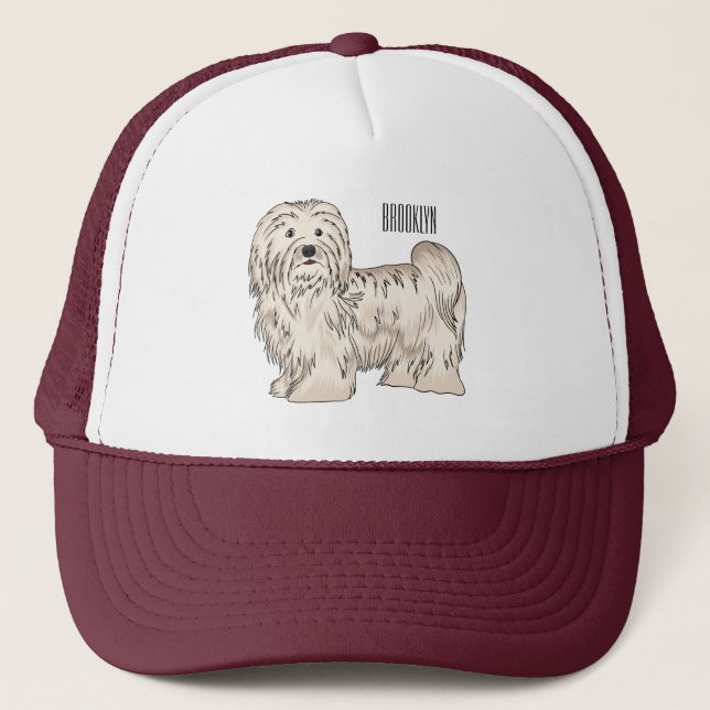 Casquette Illustration de dessin de chien de Havan (Devant)