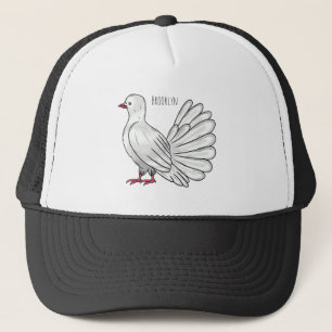 Casquette Illustration de dessin d'oiseau pigeon sauvage