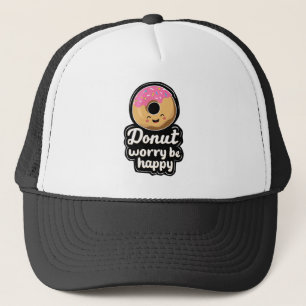 Casquette Illustration de donut souriant mignon – “Donut Wor