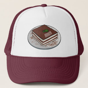 Casquette Illustration de gâteau de Tiramisu