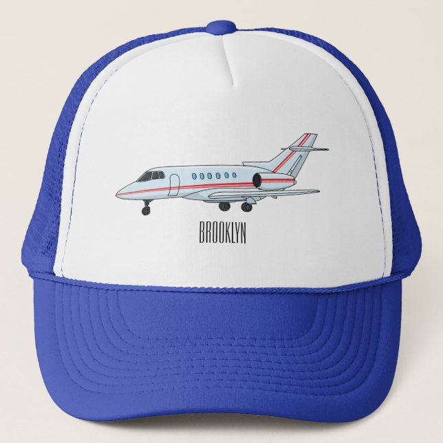 Casquette Illustration de jet privé (Devant)