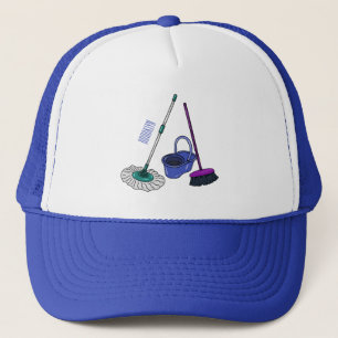 Casquette Illustration de la bande dessinée Broom & mop